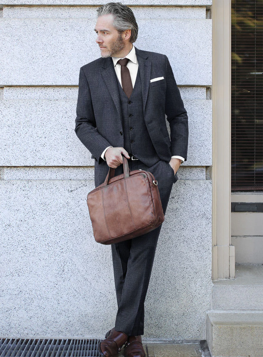 Italian Wool Silk Linen Agostina Suit - Image 2