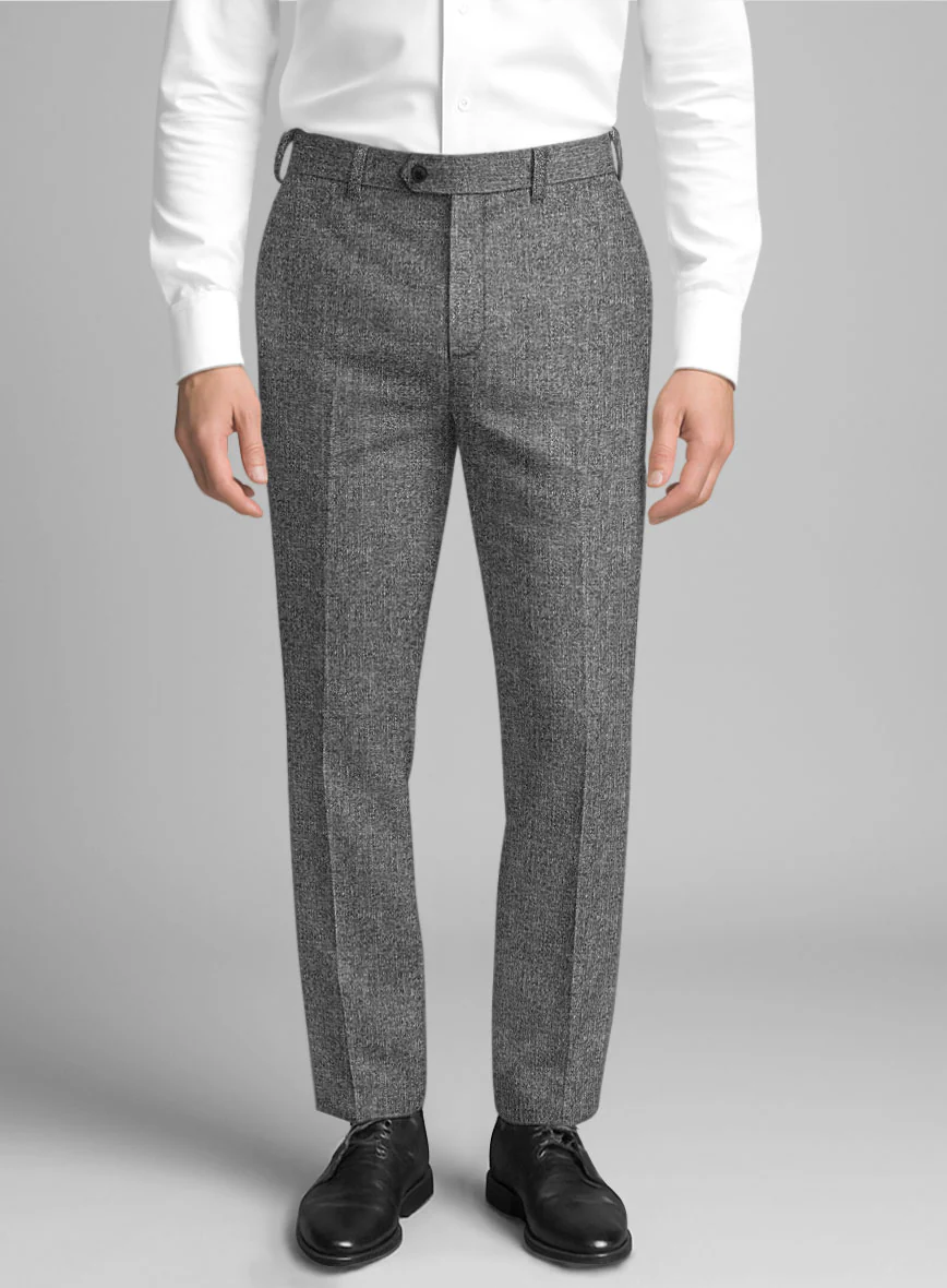 Italian Wool Silk Linen Flaren Pants