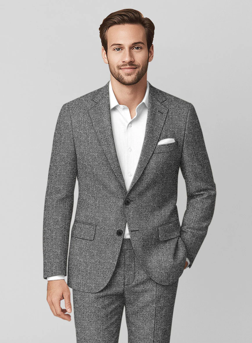 Italian Wool Silk Linen Flaren Suit - Image 4