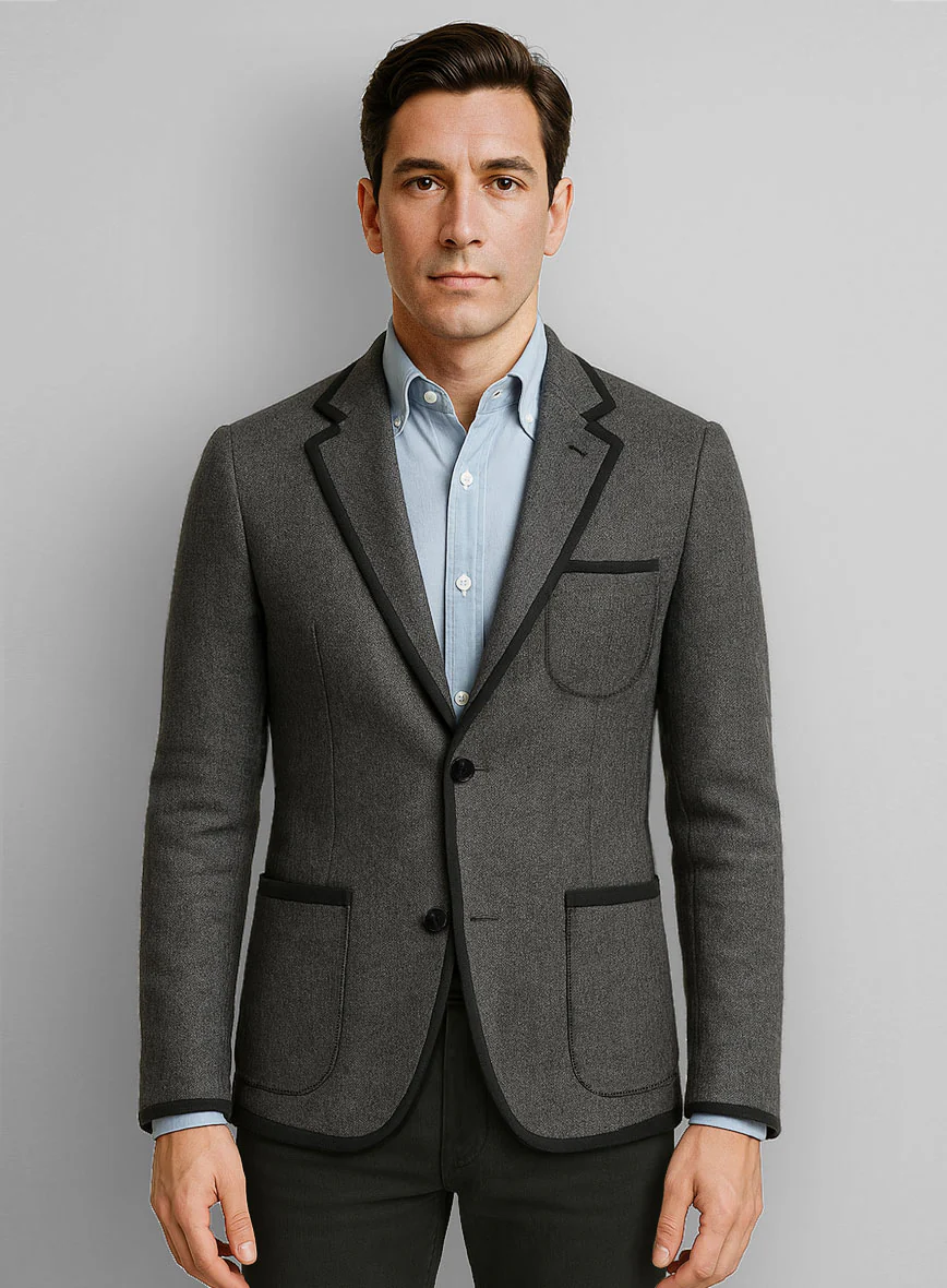 Jacket With Black Trim