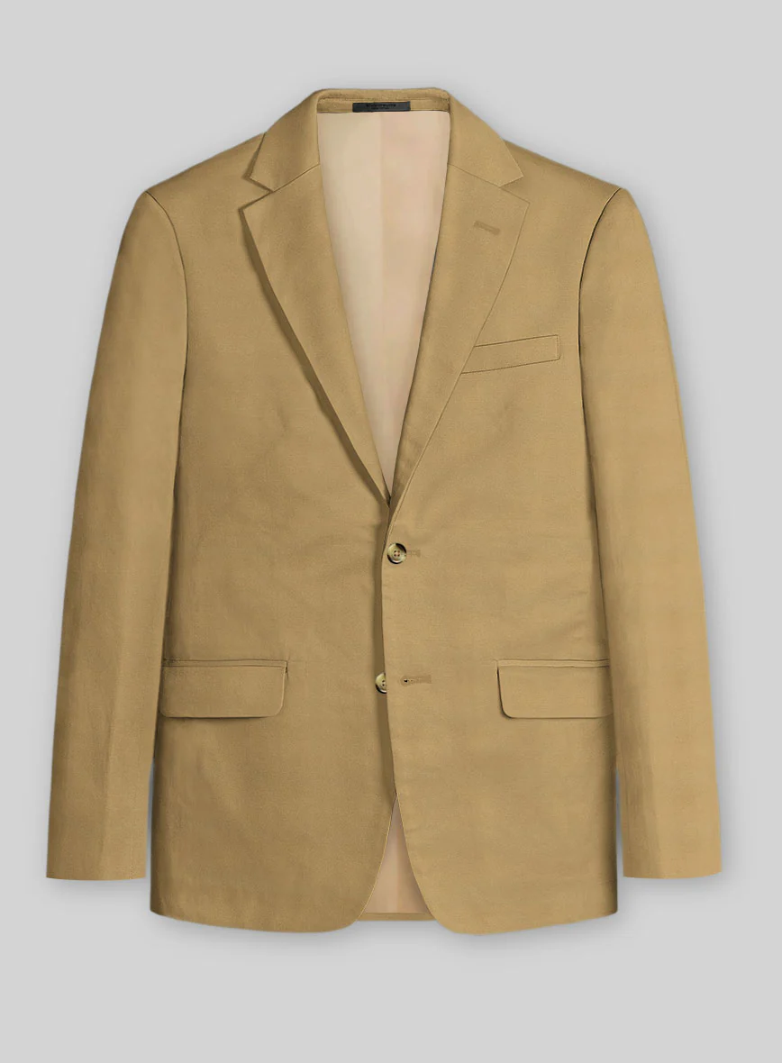 Khaki Stretch Chino Jacket