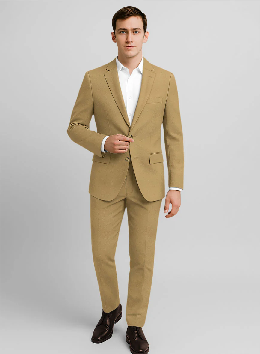 Khaki Stretch Chino Suit