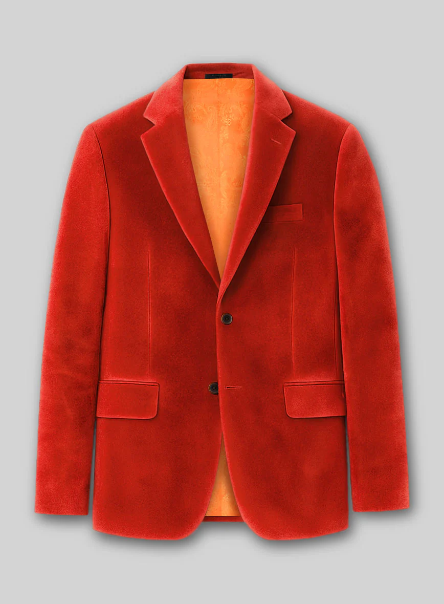 Kingsman Orange Velvet Jacket