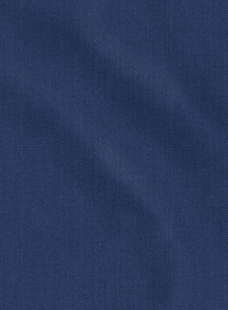 Lanificio Zegna Trofeo Cobalt Blue Wool Pants - Image 3