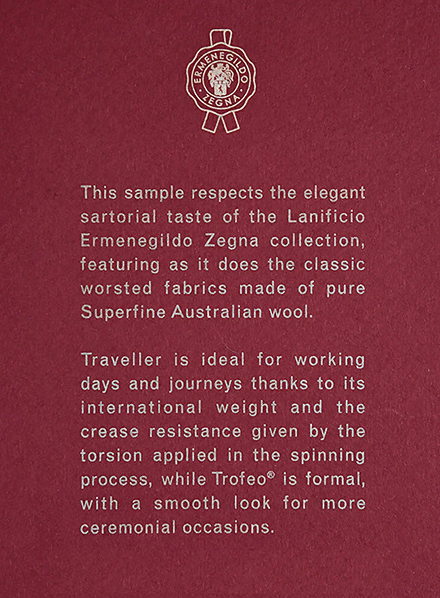 Lanificio Zegna Trofeo Cobalt Blue Wool Pants - Image 6