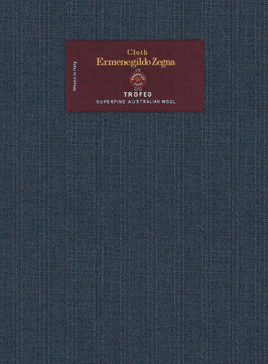 Lanificio Zegna Trofeo Dexi Regal Blue Stripe Wool Suit - Image 6
