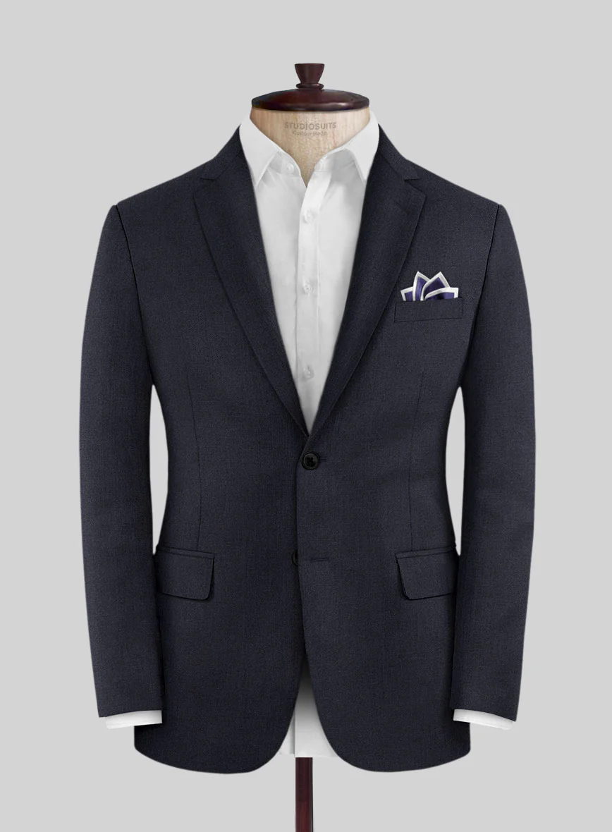 Lanificio Zegna Trofeo Ebony Blue Wool Jacket