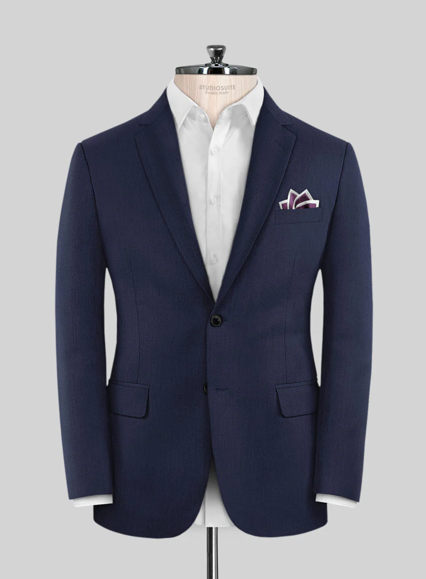 Lanificio Zegna Trofeo Ink Blue Wool Jacket