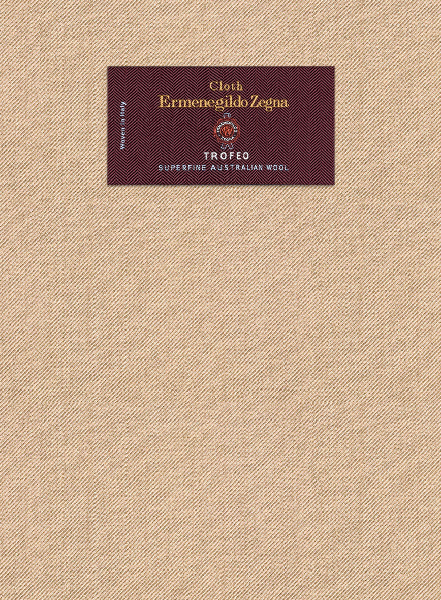 Lanificio Zegna Trofeo Mocha Beige Wool Suit - Image 17