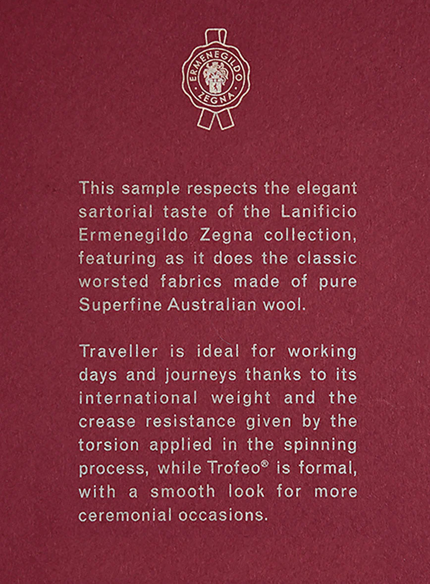 Lanificio Zegna Trofeo Mocha Beige Wool Suit - Image 8