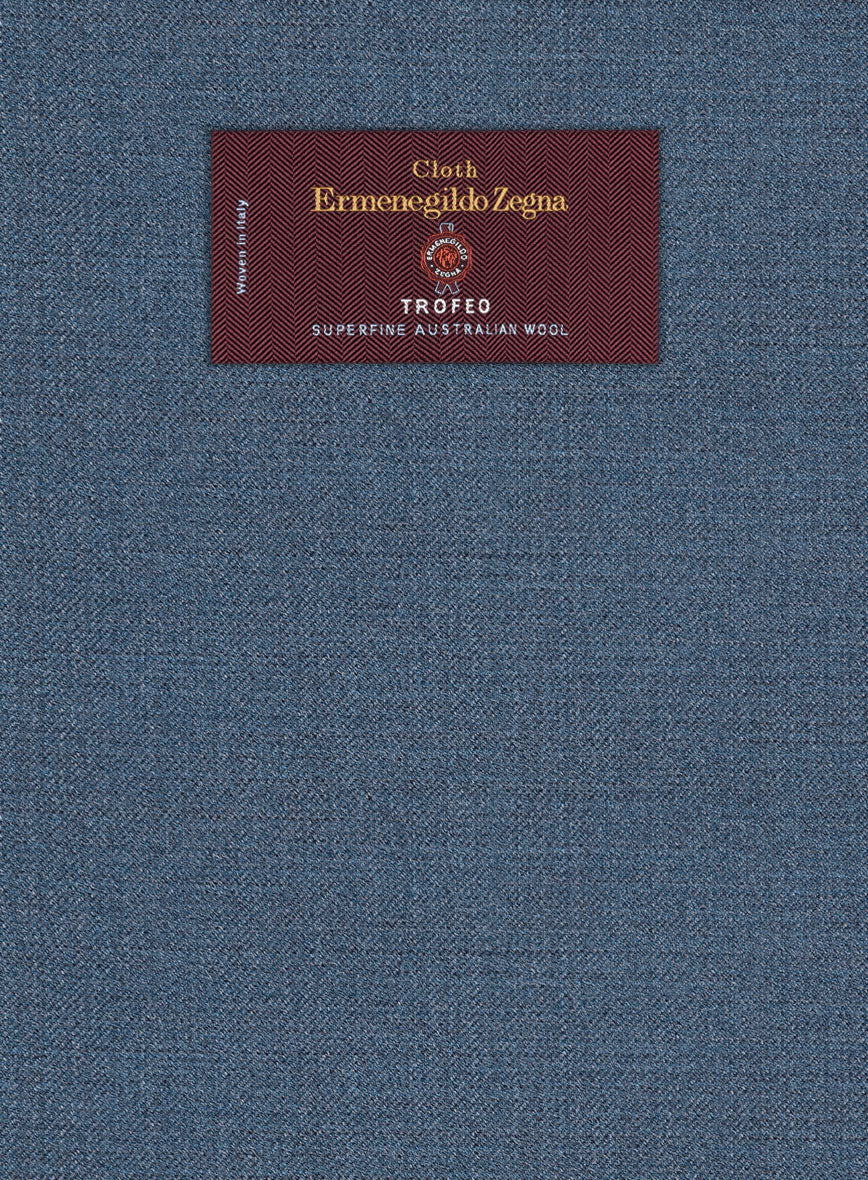 Lanificio Zegna Trofeo Prussian Blue Wool Suit - Image 6