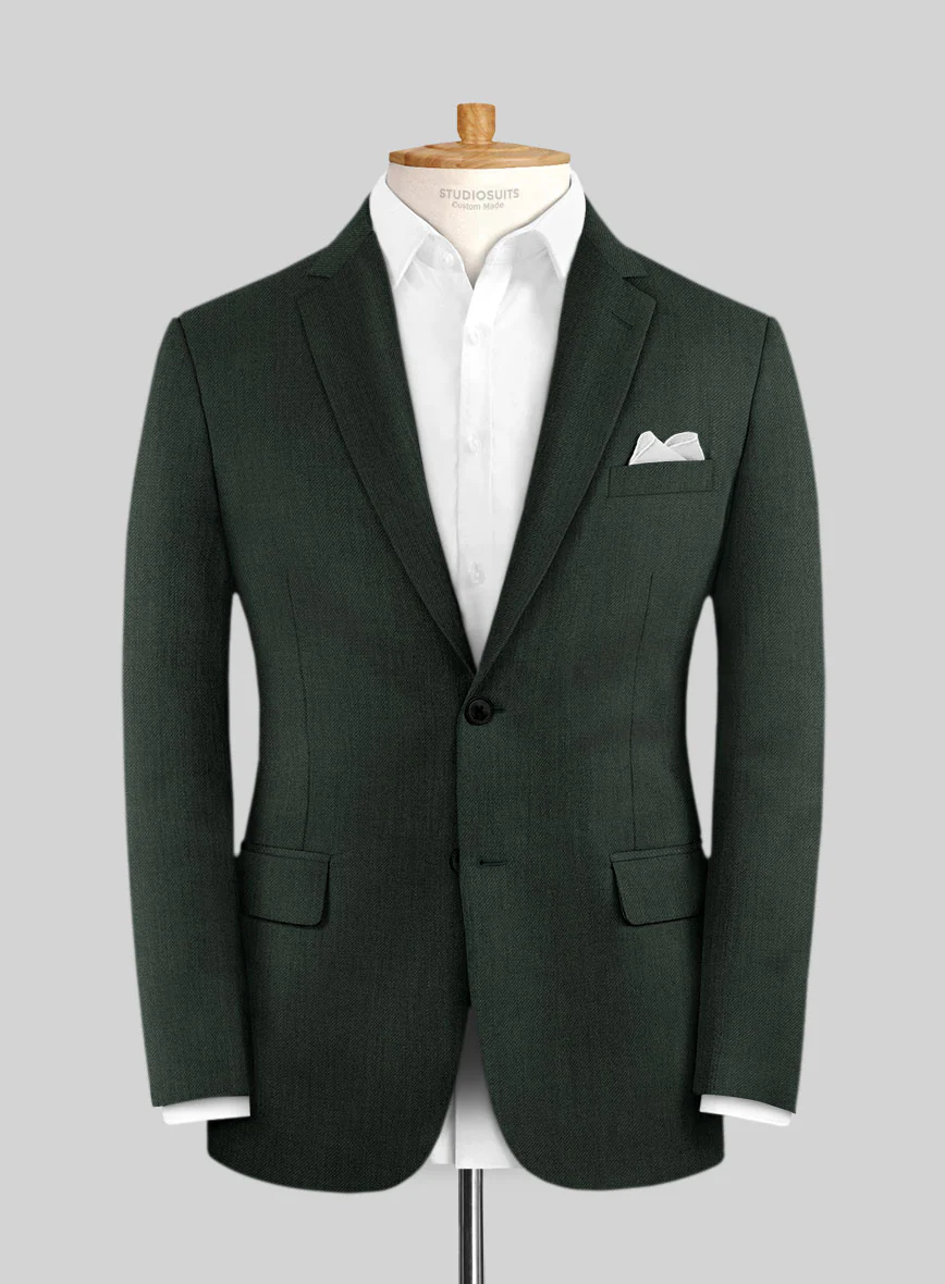 Lanificio Zegna Trofeo Sacramento Green Wool Jacket