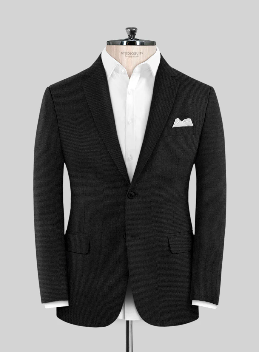 Lanificio Zegna Trofeo Smoky Black Wool Suit - Image 3