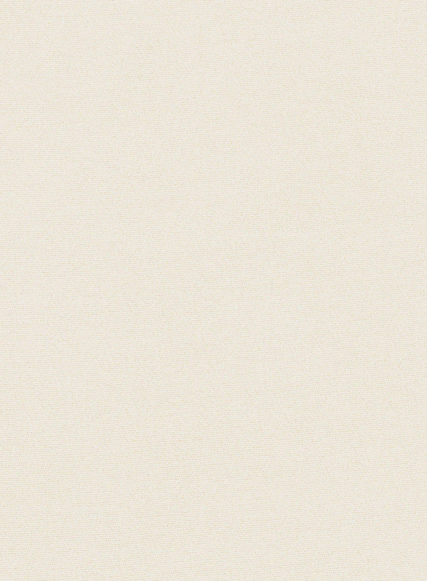 Light Beige Feather Cotton Canvas Stretch Pants - Image 3