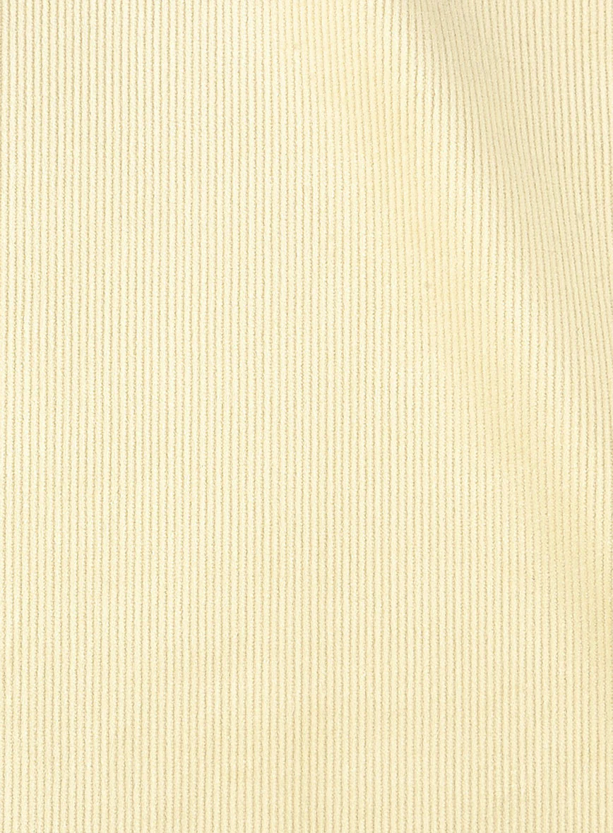 Light Beige Stretch Pin Corduroy Jacket - Image 2