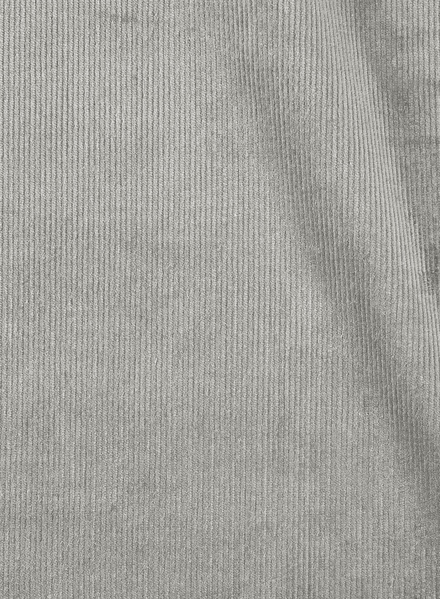 Light Gray Stretch Pin Corduroy Pants - Image 3