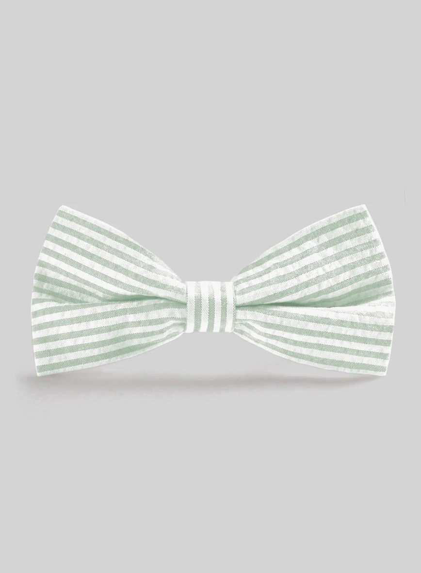 Light Green Seersucker Bow