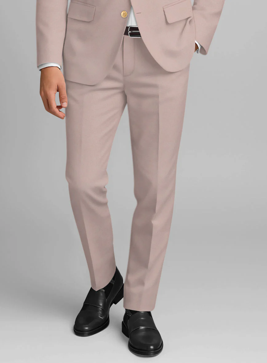 Light Mauve Stretch Chino Pants