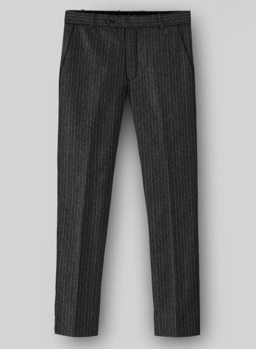 Light Weight Dark Gray Stripe Tweed Suit - Image 6
