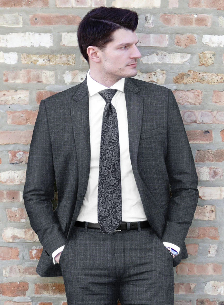 London Loom Blue Eufemia Wool Silk Linen Suit - Image 3