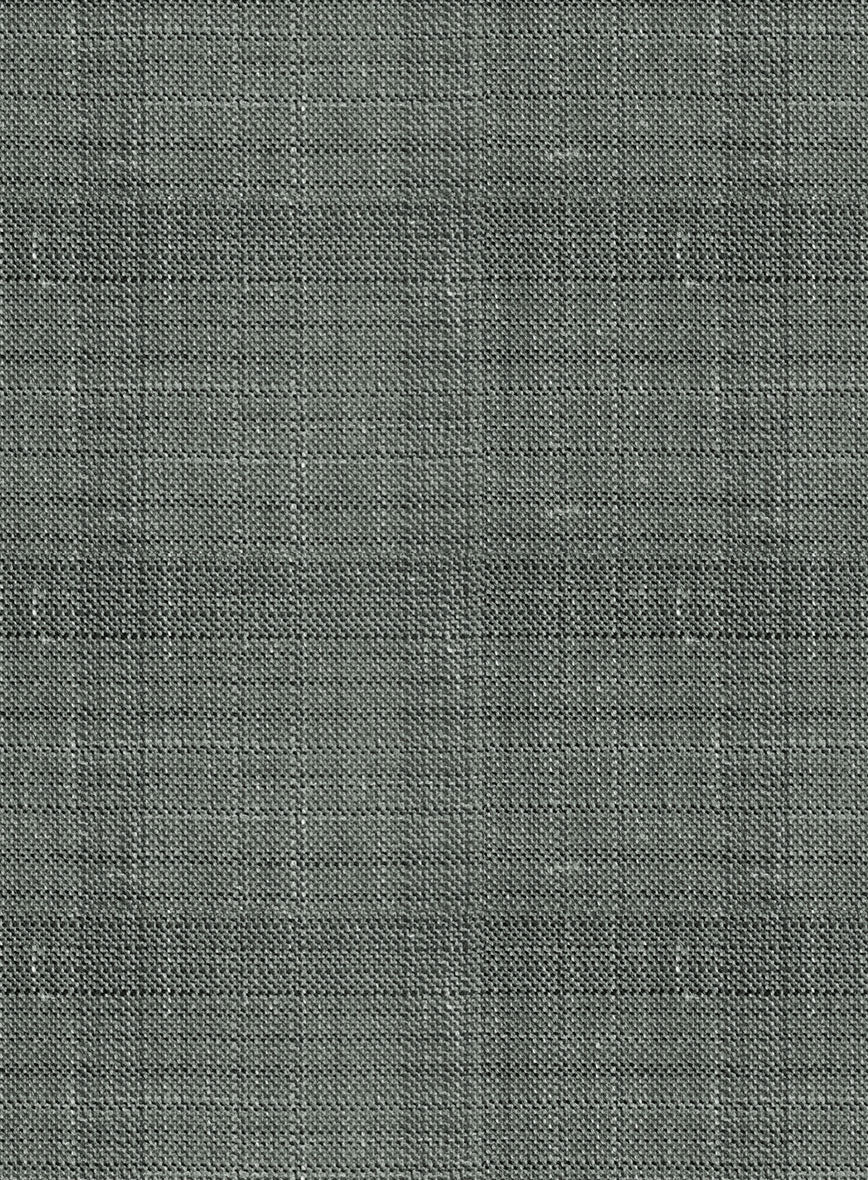 London Loom Green Bruna Wool Silk Linen Jacket - Image 4