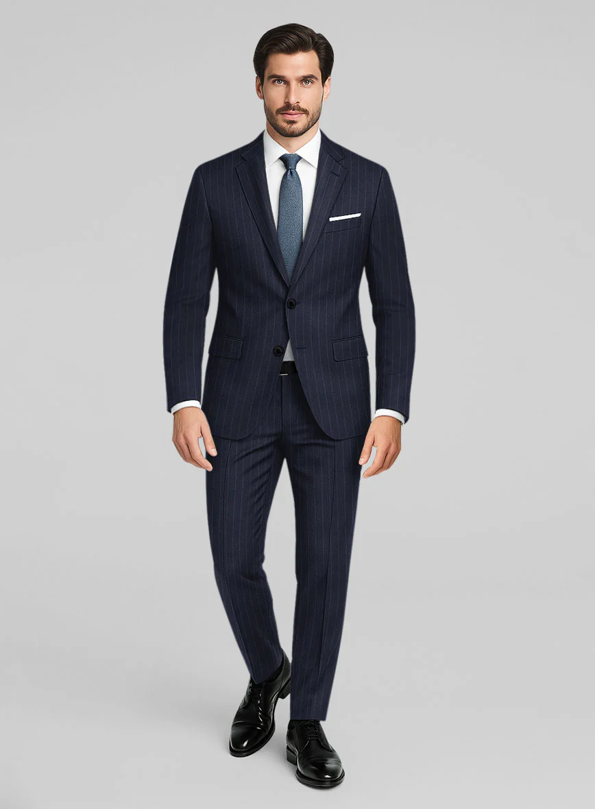 London Loom Marzino Stripe Wool Suit