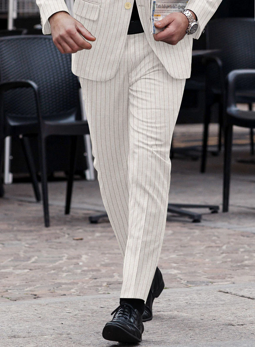 Loro Piana Benedetto Linen Wool Silk Suit - Image 7