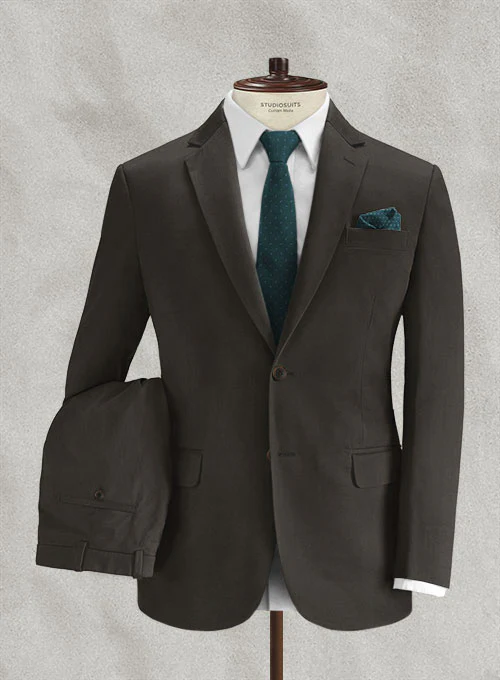 Loro Piana Dark Brown Cotton Suit