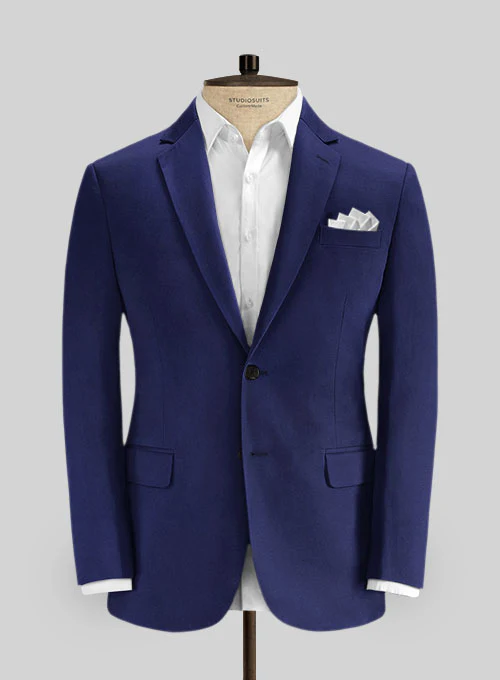 Loro Piana Indigo Blue Cotton Jacket