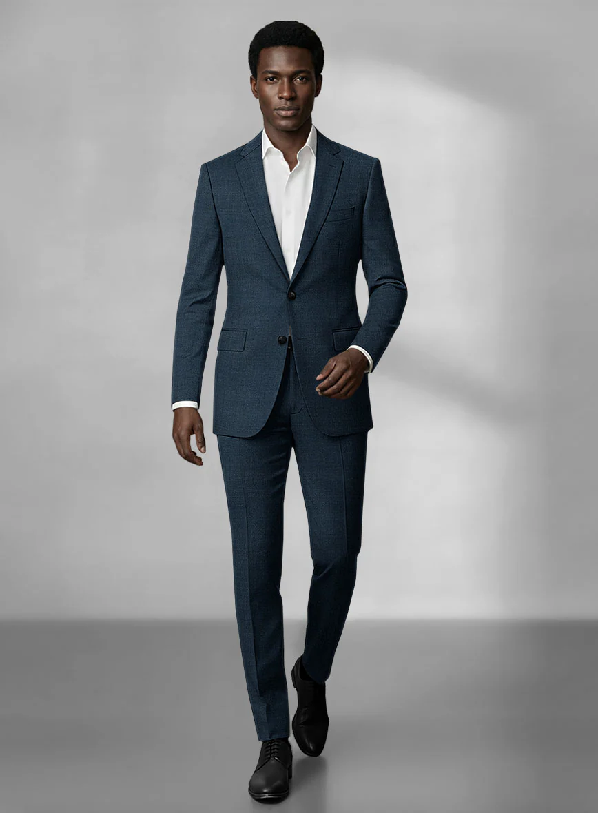 Loro Piana Zelander Imperial Blue Wool Suit