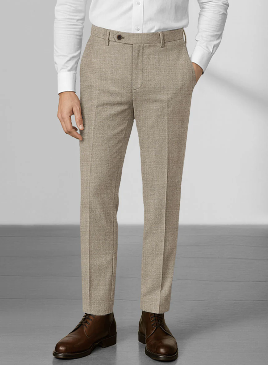 Loro Piana Zelander Light Brown Wool Pants