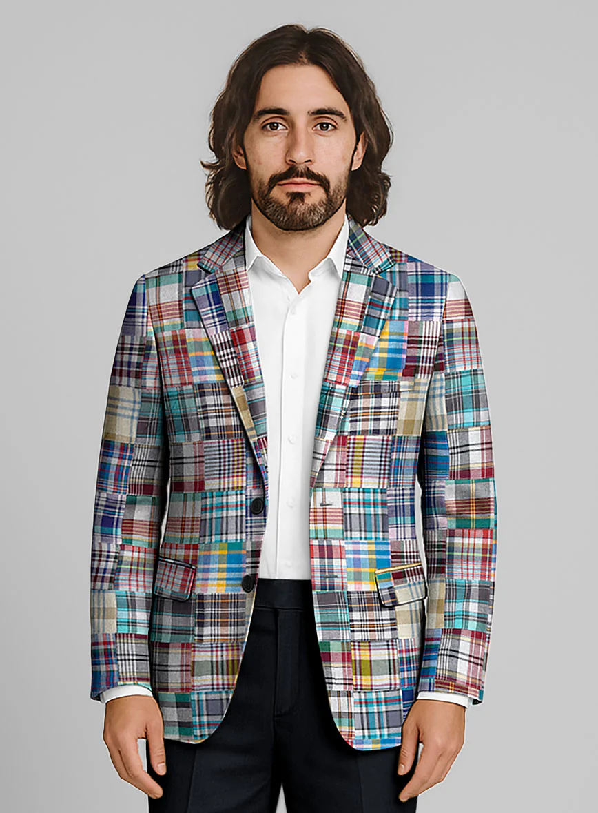 Madras Patchwork Jacket - Image 2