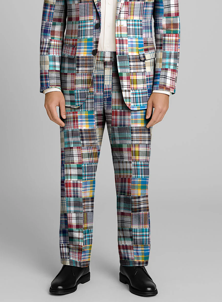 Madras Patchwork Pants