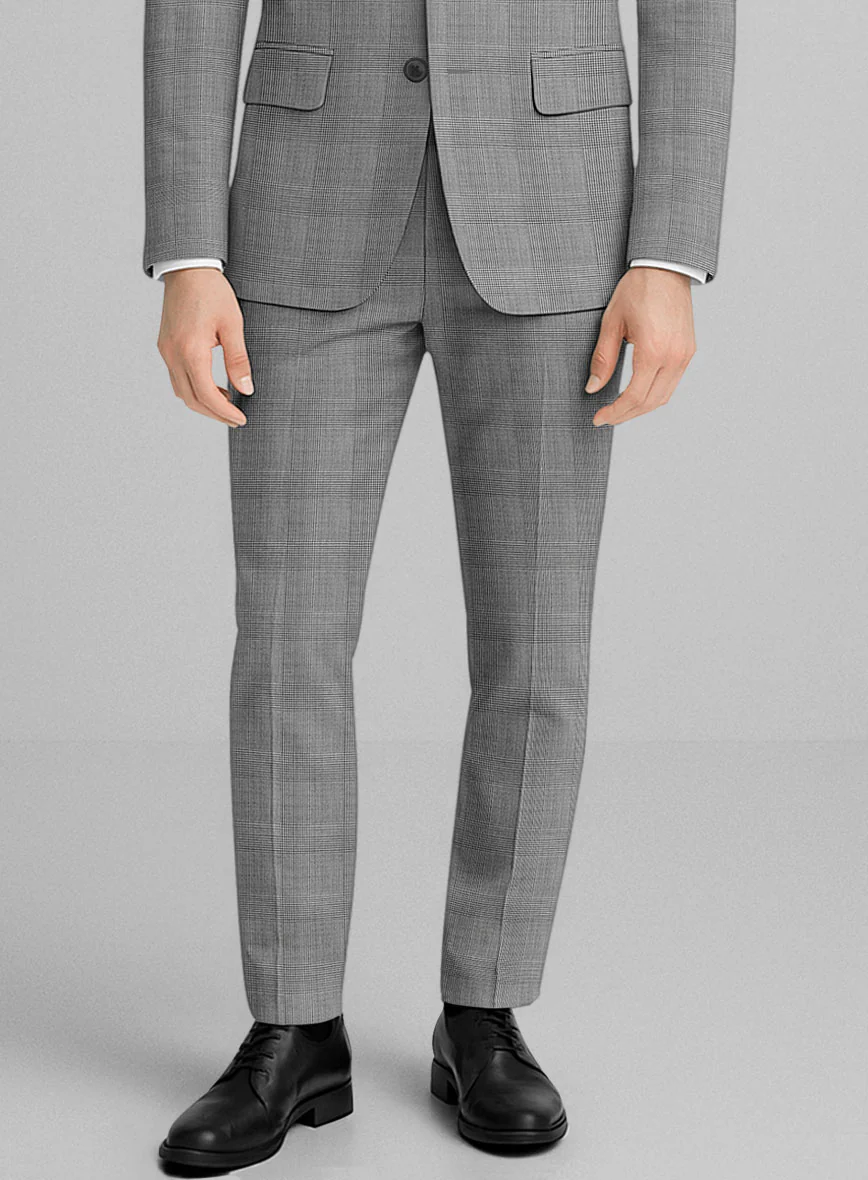 Marco Stretch Belluno Glen Wool Pants - Image 2