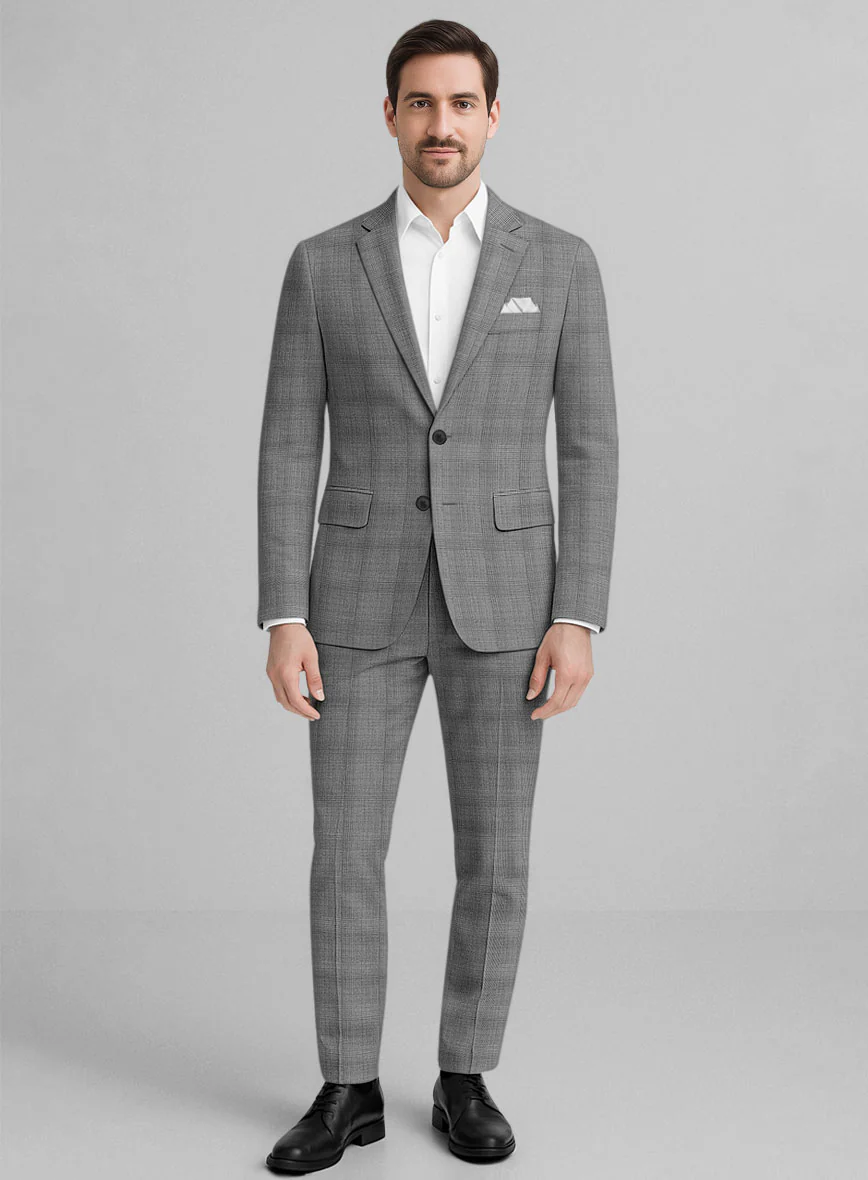 Marco Stretch Belluno Glen Wool Suit