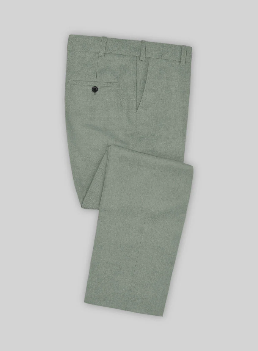 Marco Stretch Cadet Green Wool Suit - Image 6