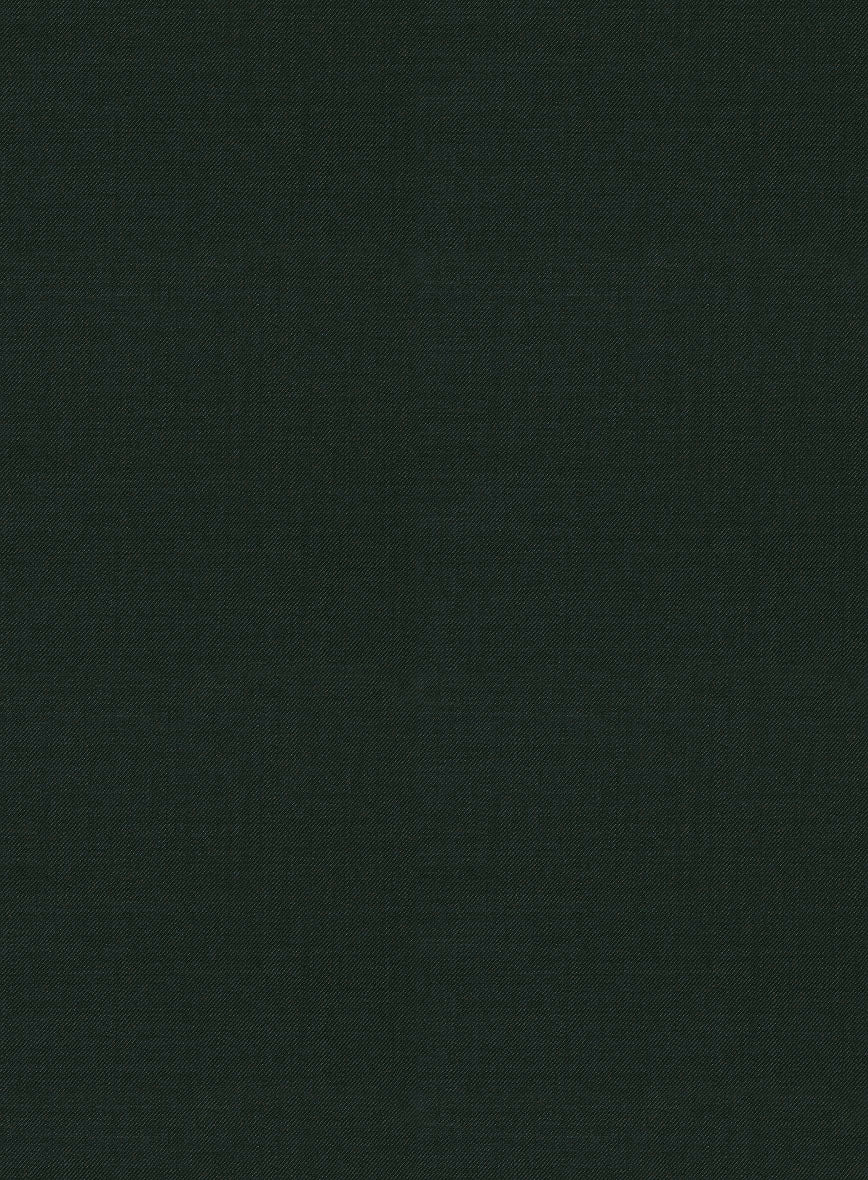 Marco Stretch Dark Green Wool Pants - Image 2