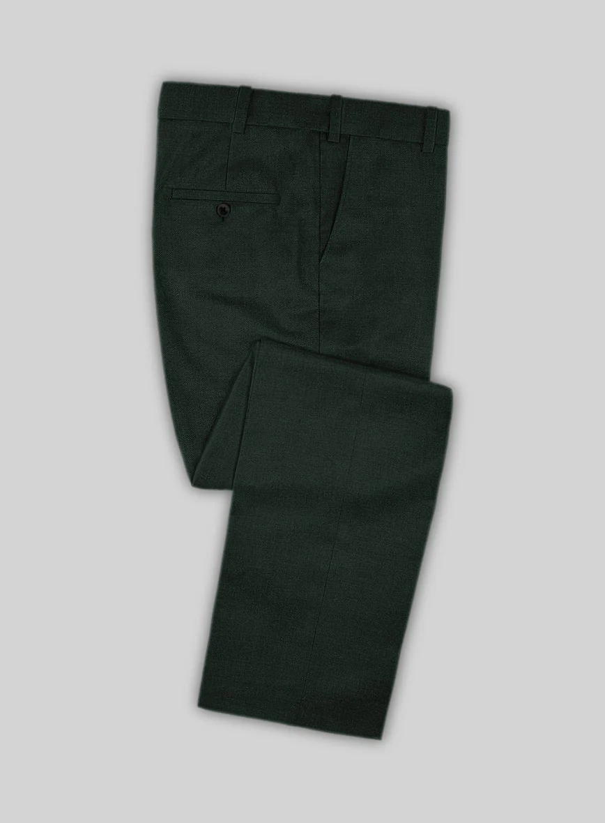 Marco Stretch Dark Green Wool Suit - Image 6