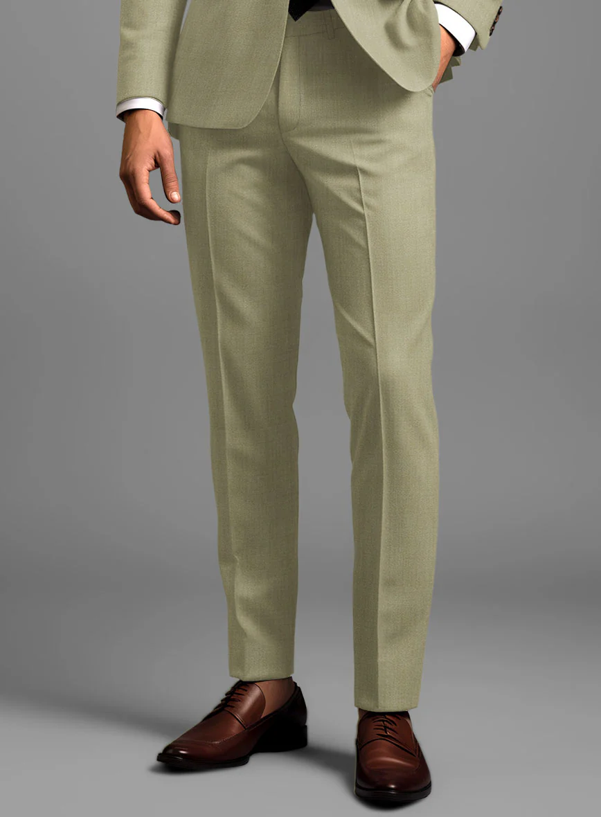 Marco Stretch Dark Khaki Wool Suit - Image 5