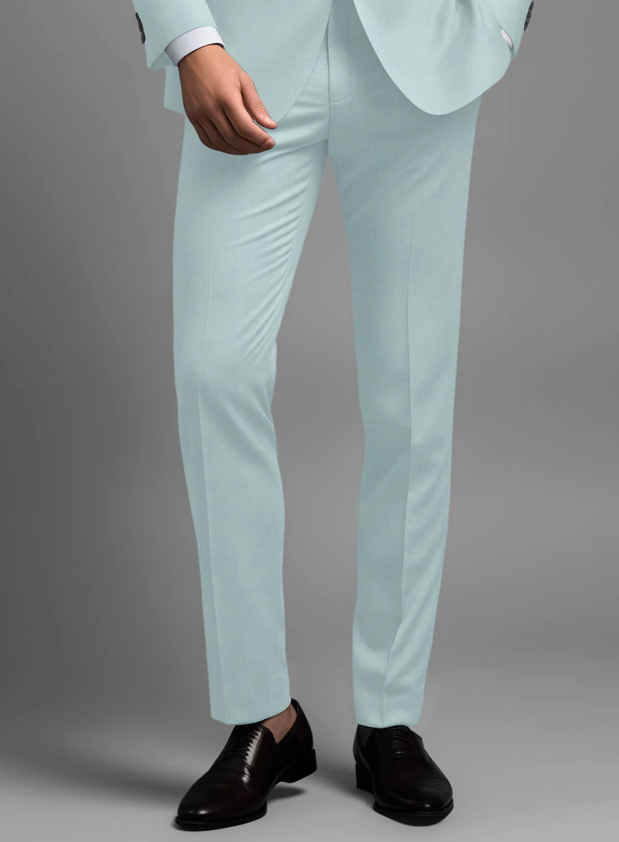 Marco Stretch Light Blue Wool Suit - Image 6