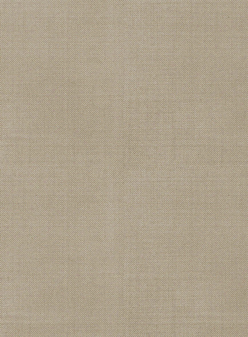 Marco Stretch Light Brown Wool Pants - Image 3