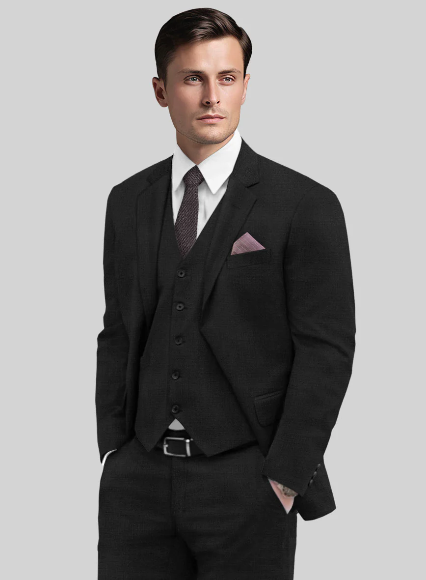 Marco Stretch Midnight Blue Wool Jacket - Image 2