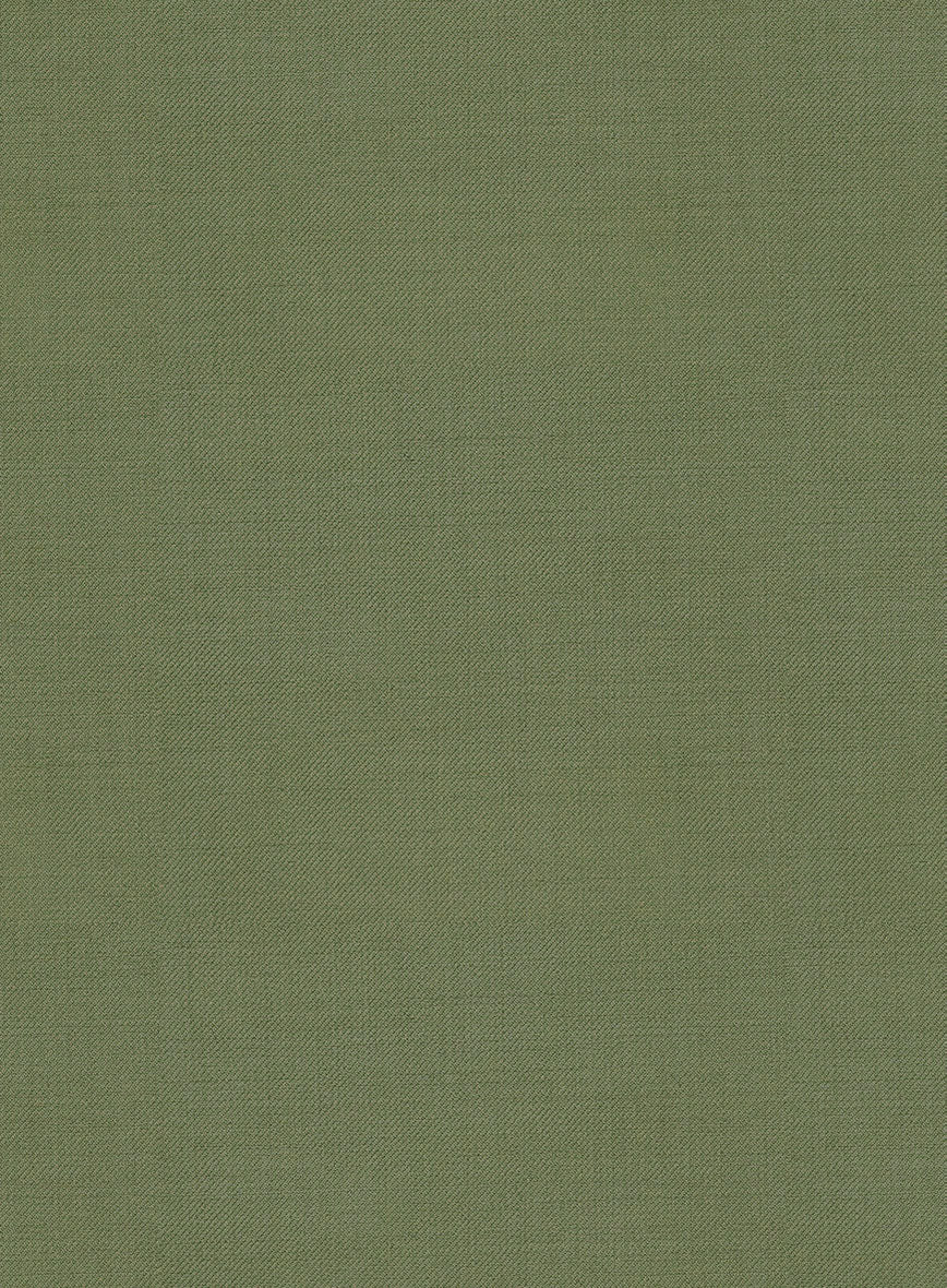 Marco Stretch Moss Green Wool Jacket - Image 3
