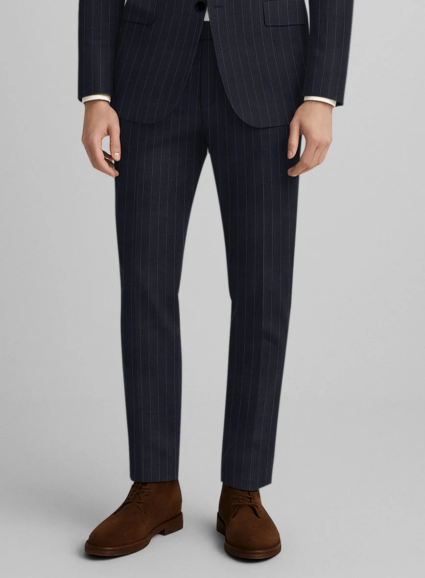 Marco Stretch Orencio Pinstripe Wool Pants - Image 2