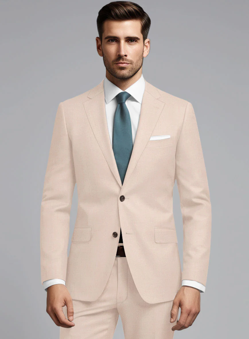 Marco Stretch Rose Gold Suit - Image 4