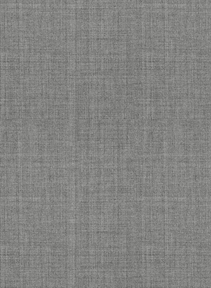 Marco Stretch Worsted Mid Gray Wool Suit - Image 7
