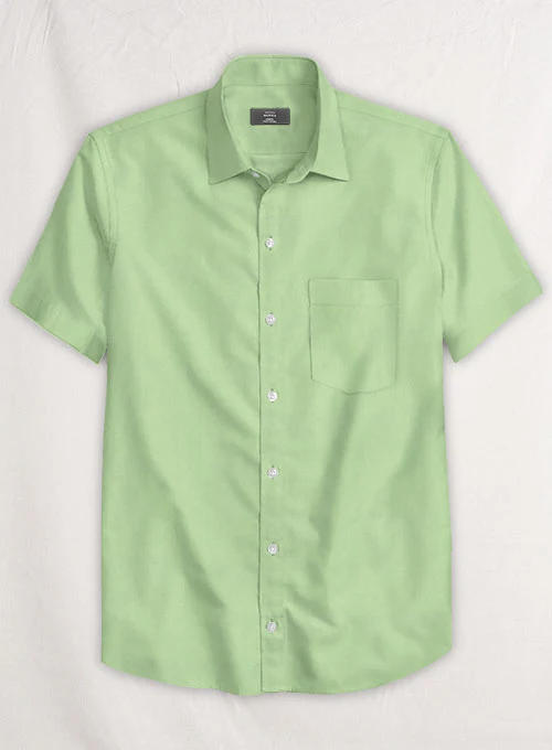 Moss Green Stretch Twill Shirt