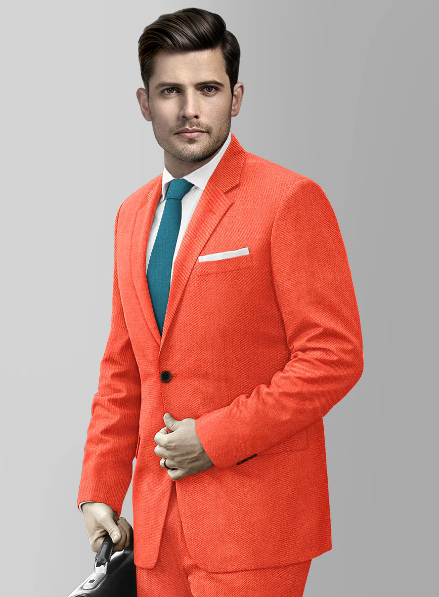 Muted Neon Orange Jacket - Image 2