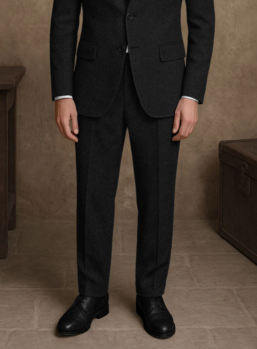 Naples Black Tweed Suit - Image 5