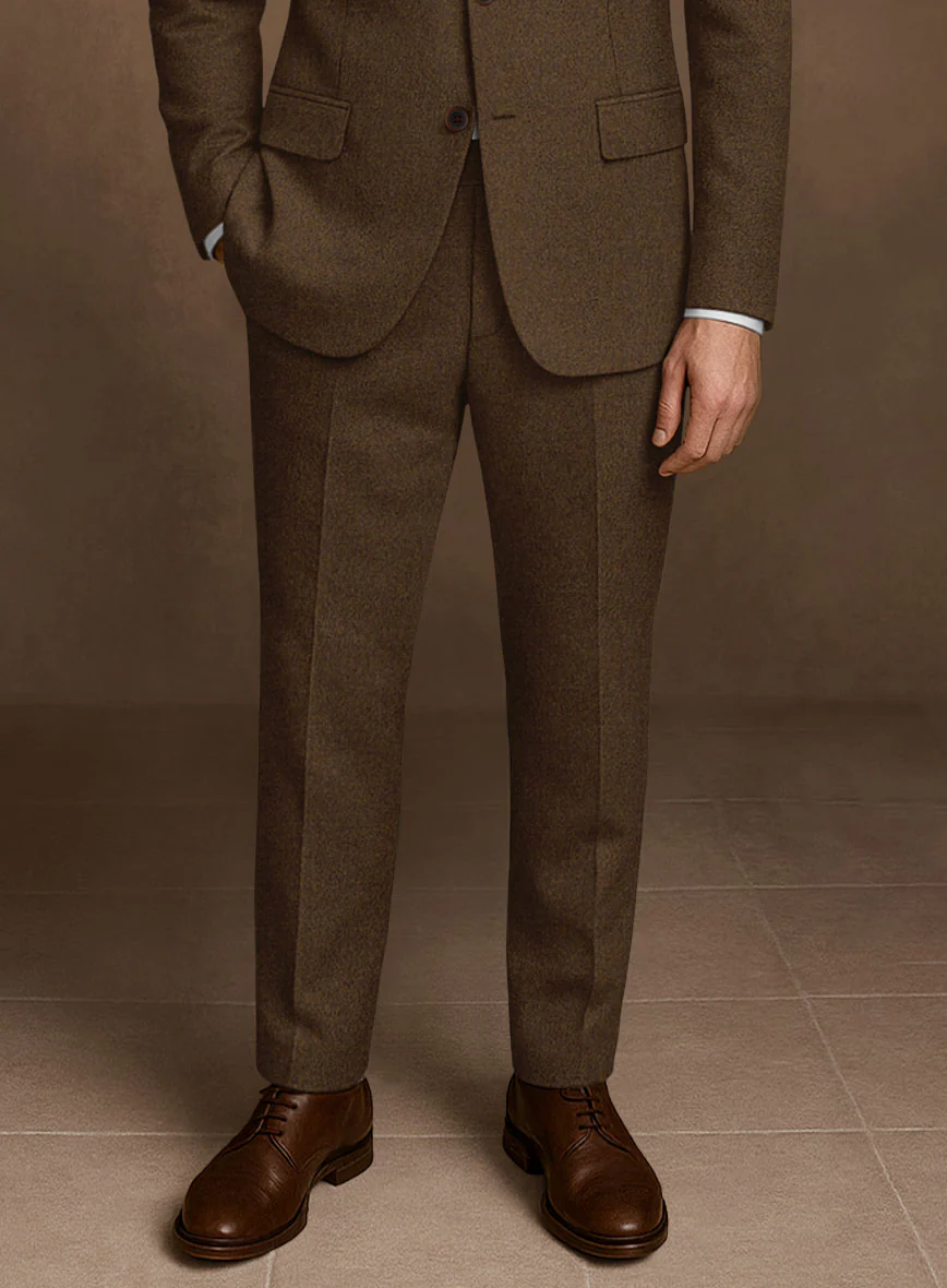 Naples Caffe Brown Tweed Pants - Image 3